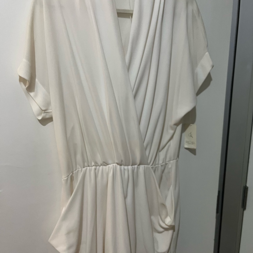 RACHEL Rachel Roy Cream Dolman Sleeve Midi Dress